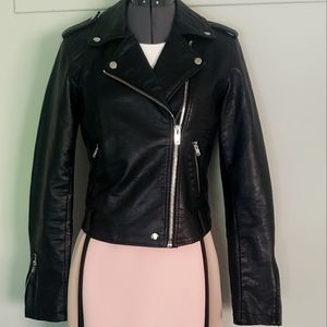 Black Faux Leather Jacket